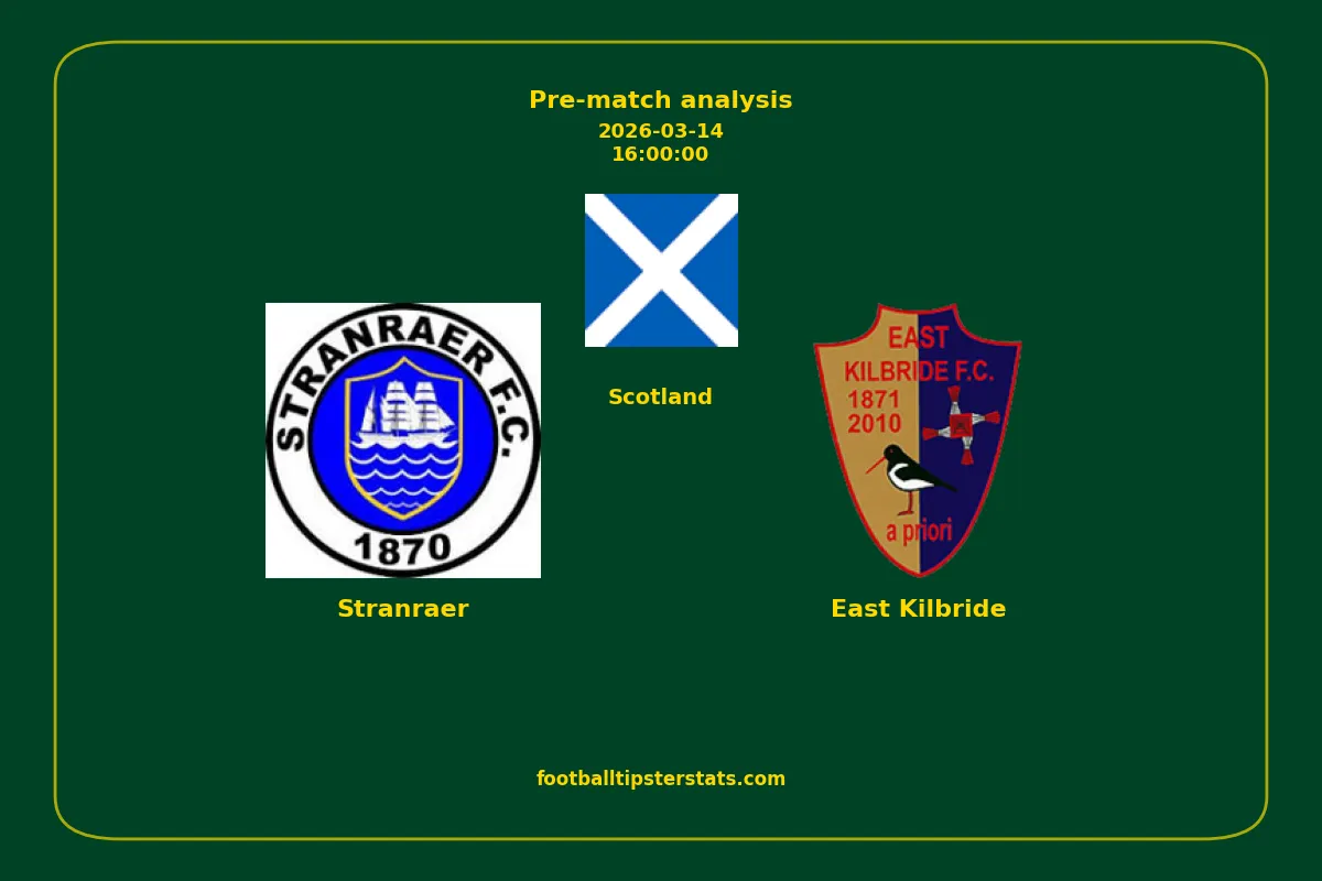 Pre-match analysis: Stranraer vs East Kilbride on 2026-03-14
